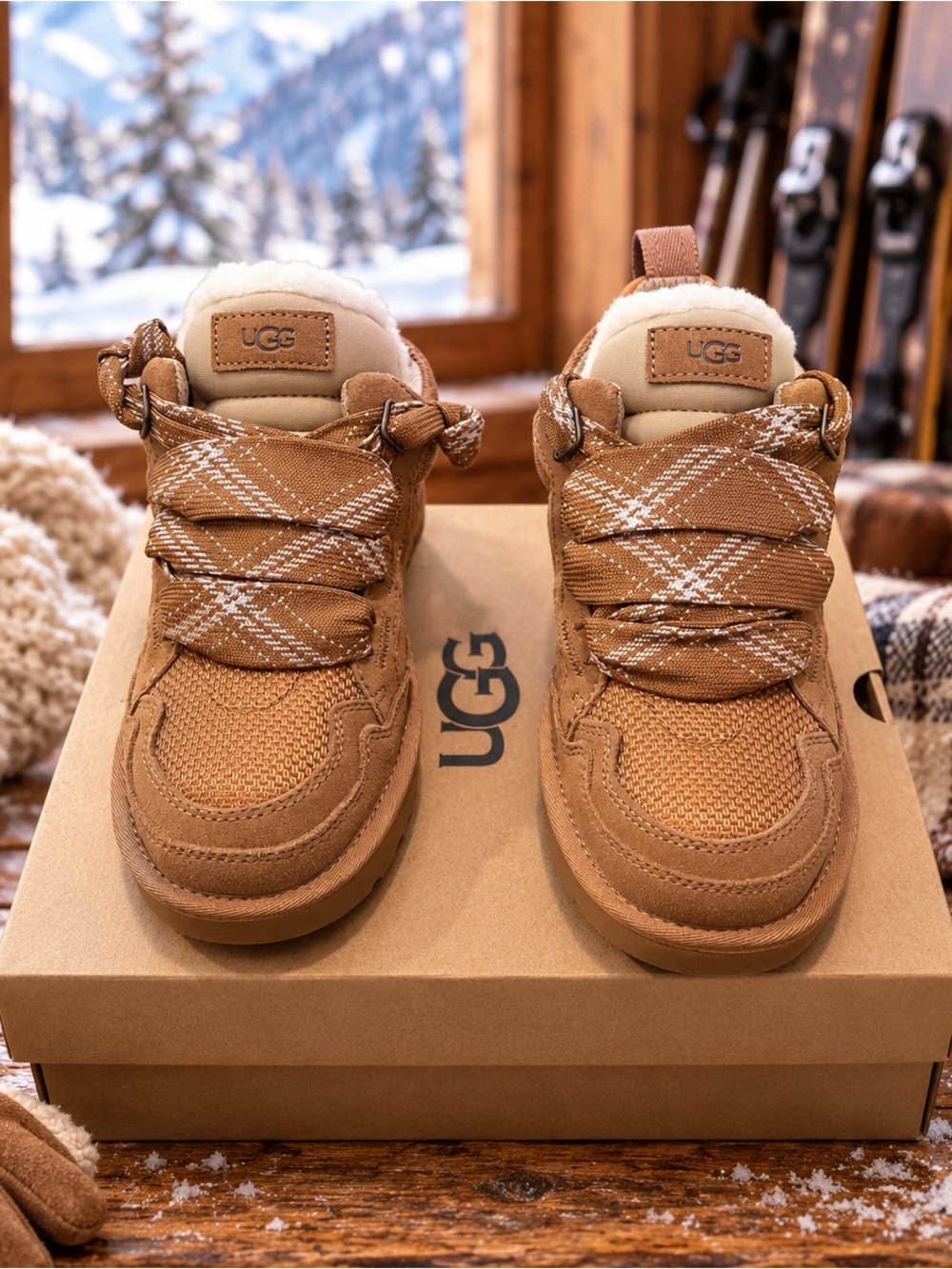 UGG Lowmel Chestnut Sneakers Women’s Size 8 1144032 (New in Box)